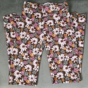 Hollister 70's Floral Print Ultra High-Rise Fit & Flare Yoga Pants Women's XXS